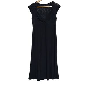 Jones New York Vintage Black Evening Cocktail Lace Back Sleeveless Dress Size 8P